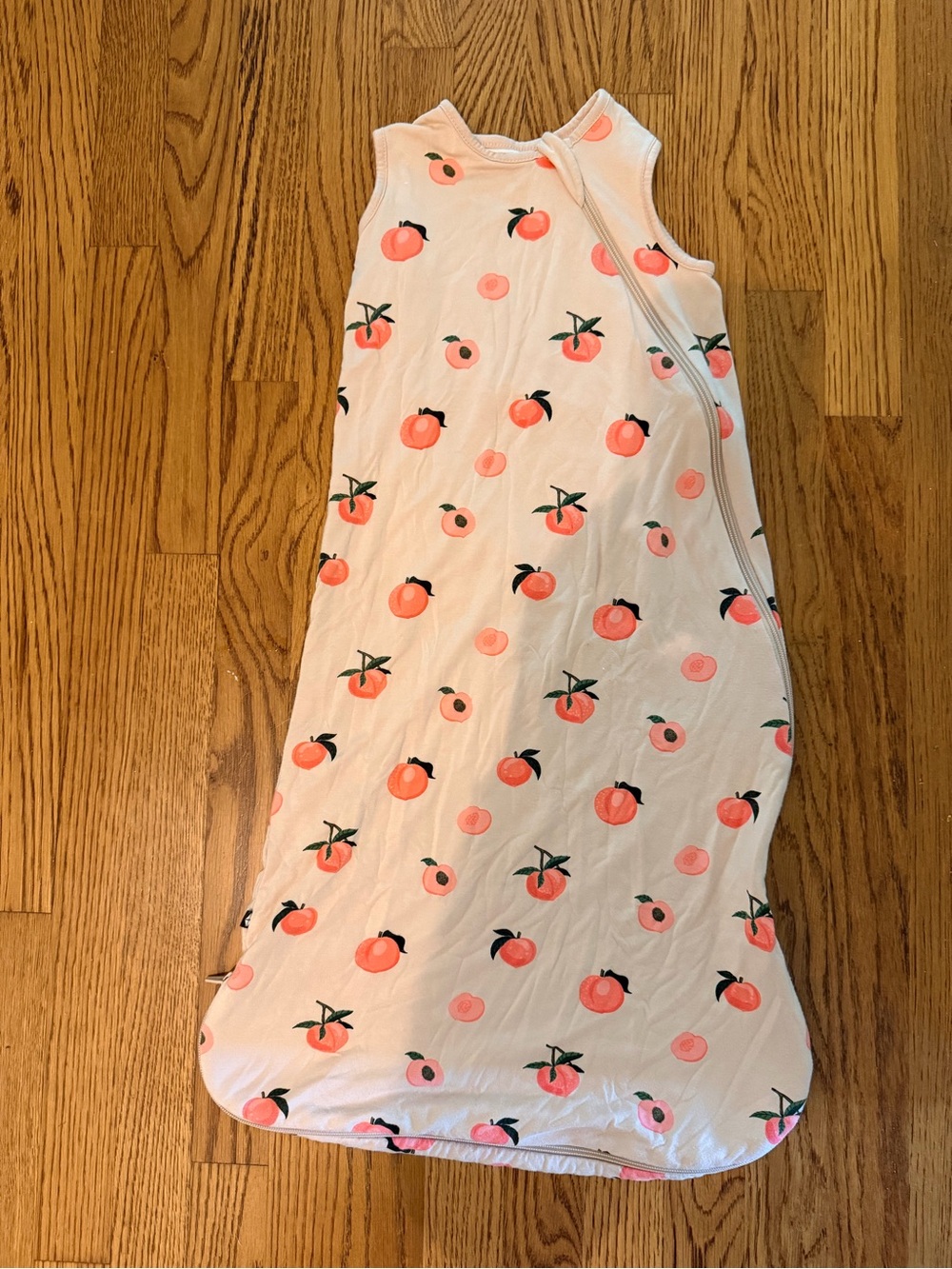 Kyte BABY Peach Print Sleeveless Sleep Sack - Light Pink & Peach